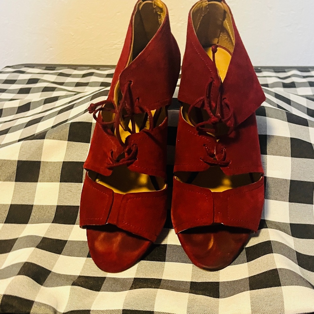 Franco Sarto Red Heel Sandals